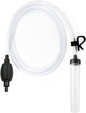 5ft long aquarium siphon vacuum cleaner for fish tank cleaning gravel and sand with durable pc hose