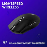 Logitech G305 Lightspeed Wireless Gaming Mouse, Hero Sensor, 12,000 DPI, Lightweight, 6 Buttons, 250h Battery, PC, Mac - Black