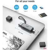 uni high-speed usb c sd card reader, usb 3.0 dual slots, compatible with macbook pro, android galaxy
