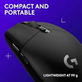 Logitech G305 Lightspeed Wireless Gaming Mouse, Hero Sensor, 12,000 DPI, Lightweight, 6 Buttons, 250h Battery, PC, Mac - Black
