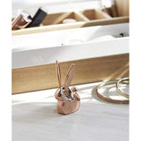 Umbra Anigram Bunny Ring Holder in Copper Finish, Small, Compact, Modern Animal Shape