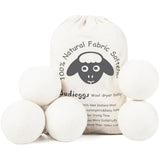 wool dryer balls organic xl 6-pack 100% new zealand wool chemical free softener for 1000+ loads baby safe