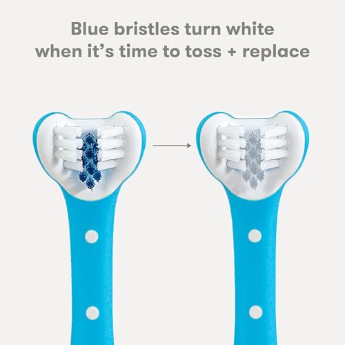 Frida Baby triple-angle toothhugger training toddler toothbrush blue 2 years and up for kids
