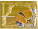 10 pairs collagen crystal eye mask, 10 pcs collagen crystal lip mask, anti-aging, gold, set