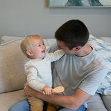 Dr. Brown's Soft and Safe Baby Brush + Comb for gentle hair care and cradle cap prevention, soft bristles, durable wood