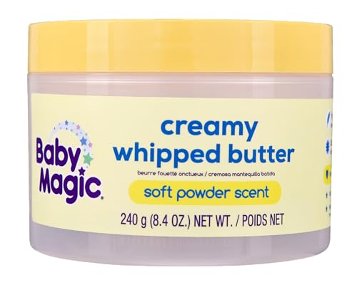 Baby Magic creamy whipped butter for skin, hypoallergenic, 8.4 fl oz, baby soft, vitamin-enhanced