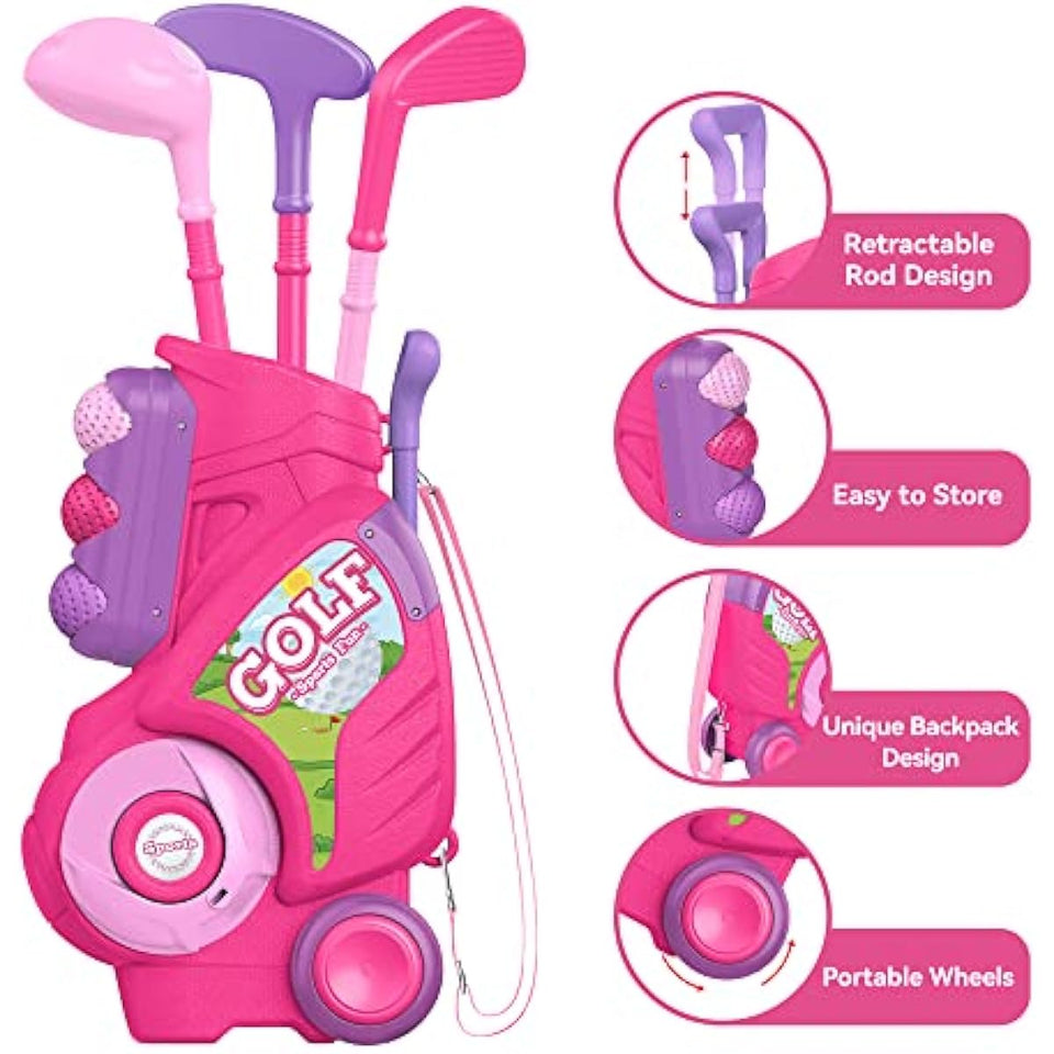 liberry-toddler-golf-set-upgraded-kids-golf-cart-unique-shoulder-strap-design-indoor-outdoor-golf-toys