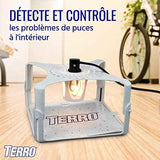 Terro T230 Indoor Electric Flea Trap and Killer - Refillable Flea Traps for Inside Your Home