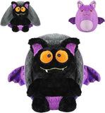 miaodam strawberry bunny reversible cuddle bunny plush zipper transformed rabbit toy