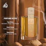 Lattafa Angham Unisex Long-Lasting Eau de Parfum, Citrus, Lavender, Musk, Amber, Vanilla, 3.40 Ounce / 100 ml