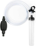5ft long aquarium siphon vacuum cleaner for fish tank cleaning gravel and sand with durable pc hose