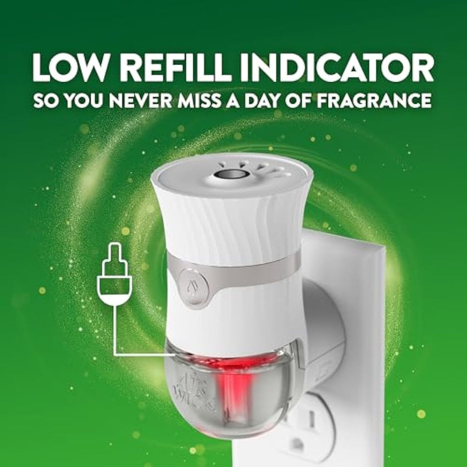 Air Wick plug in scented oil refill, honeysuckle & raspberry, 4 count, essential oils