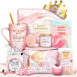 Jumway Not A Day Over Fabulous Mug Gifts Set- Birthday Gifts for Women - Funny Birthday Gift Ideas for Her,Friends, Coworkers, Her, Wife, Mom, Daughter, Sister, Aunt Ceramic Marble Mug 14 Oz