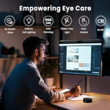 Quntis computer monitor lamp for eye caring with auto-dimming and touch control