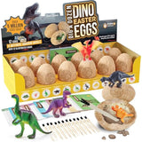 Dan&Darci Dig a Dozen Dino Egg Kit for Kids - Easter Basket Stuffers - Dinosaur Toys Gift 3-12 Year Old - 12 Eggs & Surprise Dinosaurs - Science STEM Activities - Boy Toy Party Gifts for Boys & Girls