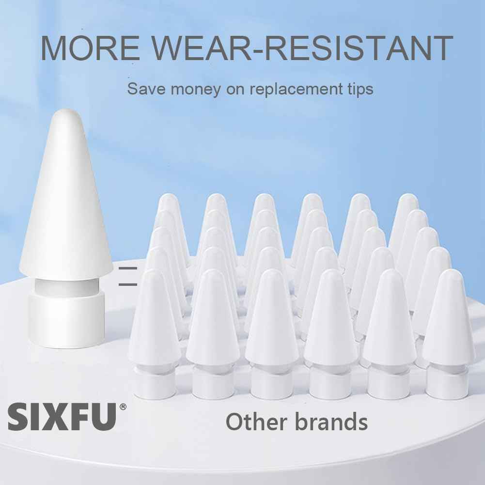 Replacement Tips for Apple Pencil 2nd Generation/ 1st Generation Tips, iPencil Nibs Accessories for iPad Pro Pencil 2/1 Gen(4 Pack)
