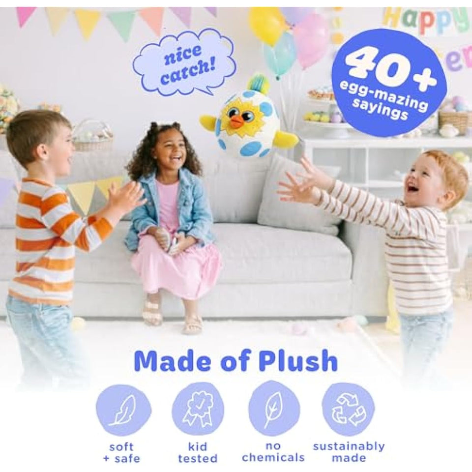 Move2Play, Easter Egg Toss Kids Game | Easter Basket Stuffer & Gift for Kids Ages 3-8+ | Hilarious Indoor/Outdoor Game | Fun Easter Toy for Toddlers, Boys & Girls