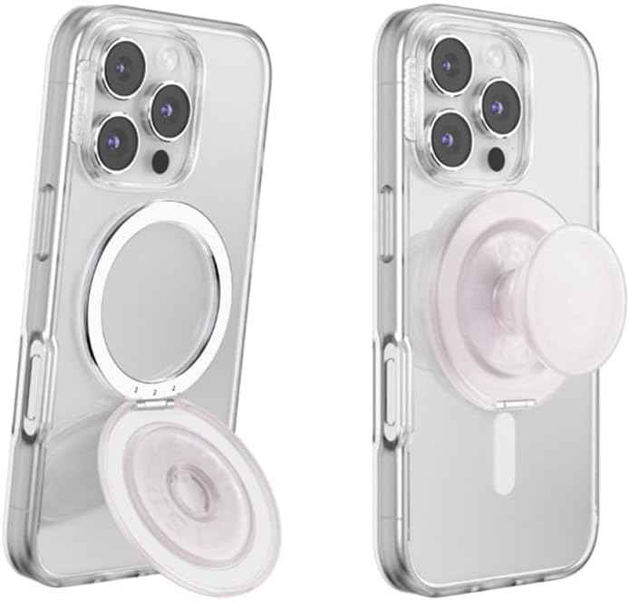 PopSockets Phone Grip with Expanding Kickstand, Adhesive Grip, Cute PopSockets - Blanc Fresh