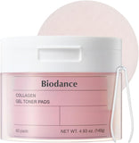 Biodance collagen gel toner pads for sensitive skin, pore minimizer with collagen water and low molecular collagen
