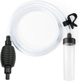 5ft long aquarium siphon vacuum cleaner for fish tank cleaning gravel and sand with durable pc hose