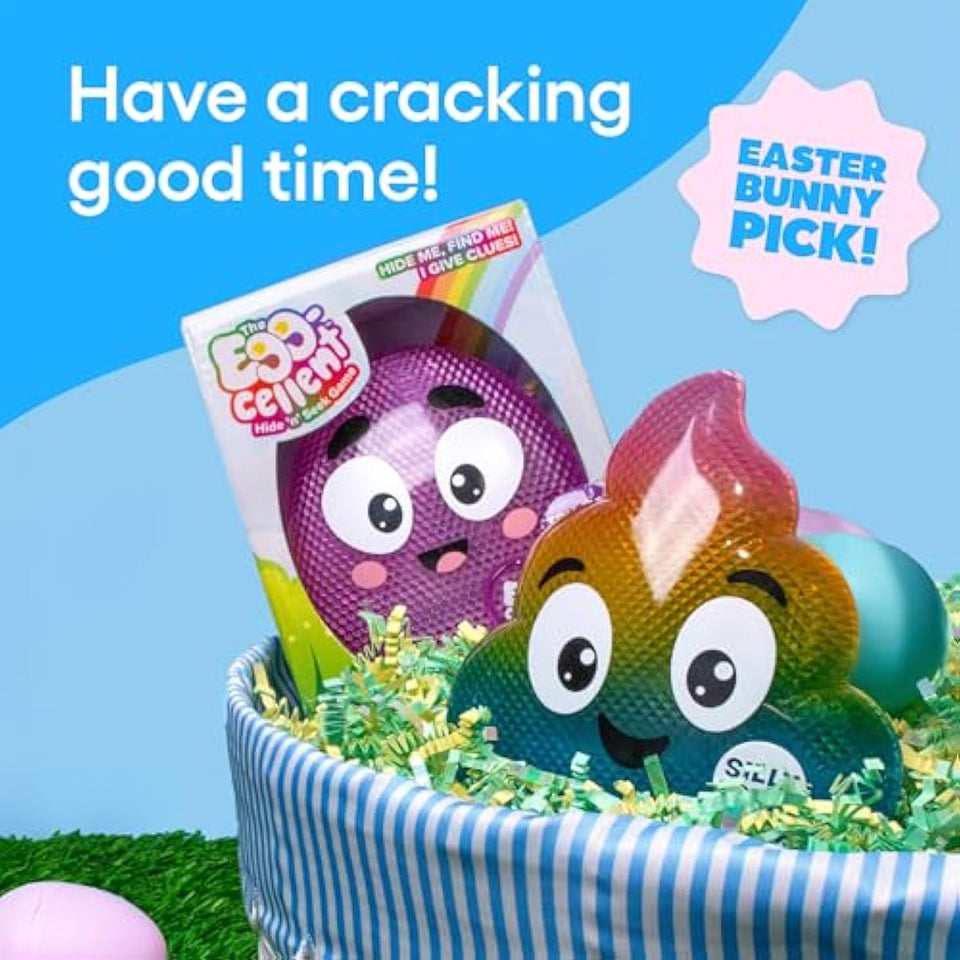 Eggcellent by Relatable, The Kid-Friendly Hide & Seek Game, Toddler Toys for Ages 3+, Includes 1 Eggcellent Light-Up Toy That Sings