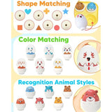 Easter egg toys for toddlers 1-3, prefilled with matching sensory toys and gifts for 3-year-old girls and boys