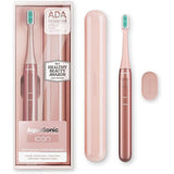 Aquasonic Icon ADA-Accepted Rechargeable Toothbrush with Magnetic Holder & Slim Travel Case | 2 Modes & Smart Timers | Gentle Micro-Vibrations