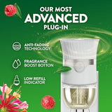 Air Wick plug in scented oil refill, honeysuckle & raspberry, 4 count, essential oils