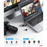 uni high-speed usb c sd card reader, usb 3.0 dual slots, compatible with macbook pro, android galaxy