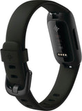 Fitbit Inspire 3 Health &-Fitness-Tracker with Stress Management, Workout Intensity, Sleep Tracking, 24/7 Heart Rate and more, Midnight Zen/Black One Size (S & L Bands Included)