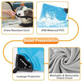 texsens cat heating pad heated pet bed dog mat with chew resistant cord and removable soft cover for outdoor cat houses