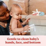 Huggies Simply Clean Unscented Baby Diaper Wipes, 3 flip-top packs, fragrance-free, 192 wipes total