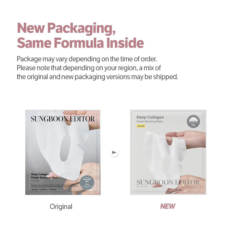 sungboon editor deep collagen overnight mask, 37gx4ea, original hydrating collagen face mask, 2,160,000ppb