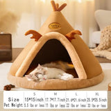 cat tent bed for small dogs and cats with thick cushion