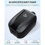 uniclife  dual outlet aquarium air pump for 5-200 gallon fish tank with accessories
