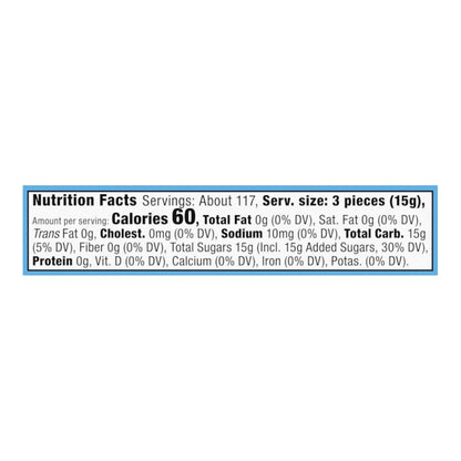 brachs bobs sweet stripes soft peppermint candy, individually wrapped pieces, 3.9 lb tub