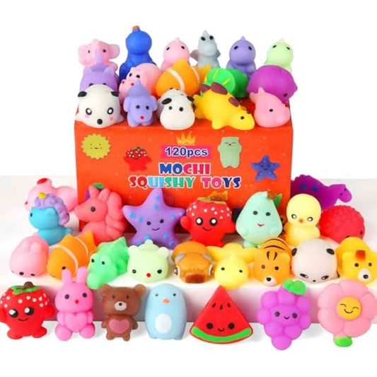 30 Pack Squishy Toys, Kawaii Squishies Party Favors for Kids 4-8 8-12 Treasure Box Toys for Classroom Birthday Xmas Gifts Goodie Bag Mini Animals Mochi Squishy Stress Relief Sensory Toys Random