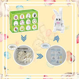 12-piece easter rabbit building blocks set for kids 6+