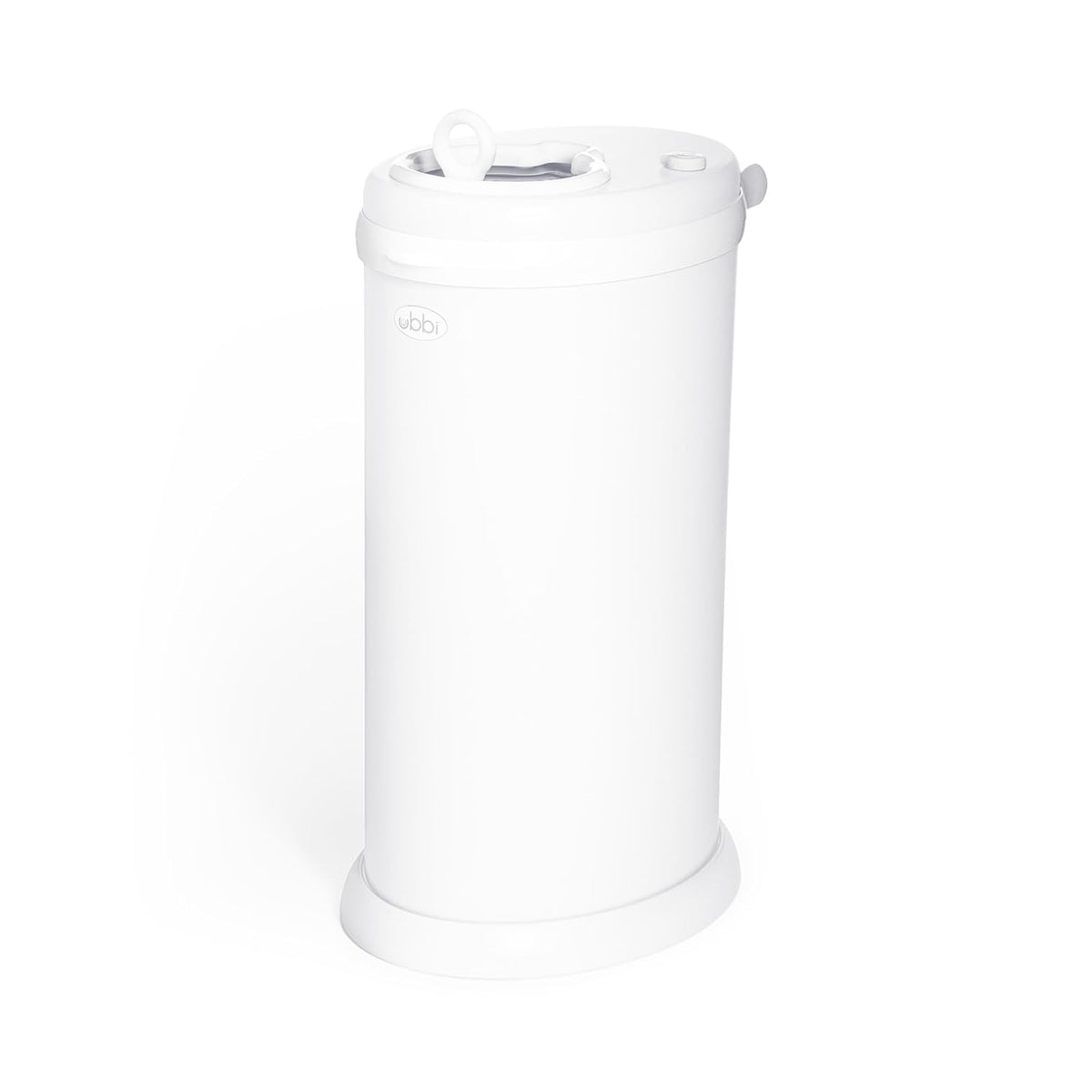 Ubbi Steel Diaper Pail, Odor Locking, No Special Bag Required, Award-Winning, Registry Must-Have, White