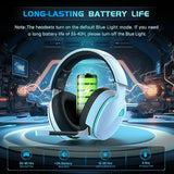 Gtheos 2.4GHz wireless gaming headset for ps5, ps4, nintendo switch and pc with noise canceling mic and 40+hr battery life - white
