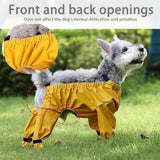 Dog Snow Suit with Attached Boots, PU Water-Resistant Winter Hiking Leggings for Outdoor Adventures