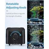 uniclife  dual outlet aquarium air pump for 5-200 gallon fish tank with accessories