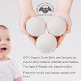 wool dryer balls organic xl 6-pack 100% new zealand wool chemical free softener for 1000+ loads baby safe