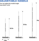 setsail grout cleaner brush long handle v-shaped floor scrub for bathroom tile kitchen garage