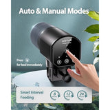 Automatic Fish Feeder for Small Aquariums: 200ml Large Capacity Auto Feeders with Battery Timer for Betta Koi and Turtles