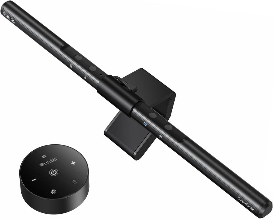 Quntis computer monitor lamp for eye caring with auto-dimming and touch control