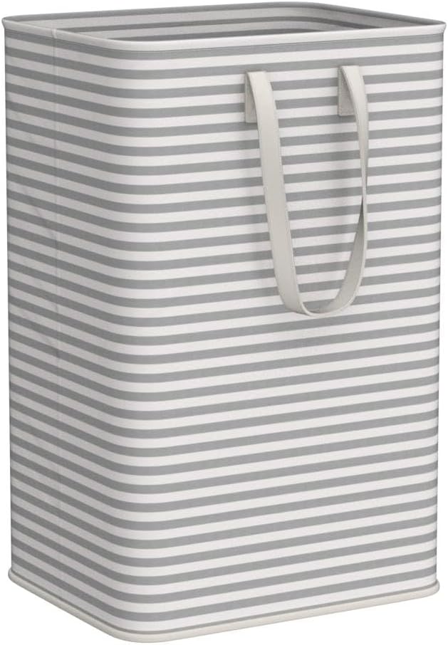 Lifewit 2 Pack Laundry Hamper Large Collapsible Laundry Baskets, Freestanding Waterproof Clothes Hamper with Easy Carry Handles in Laundry Room Bedroom Bathroom College Dorm for Adults, Grey, 2 x 80L