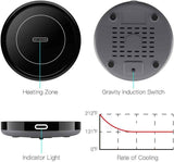 bestinkits auto on/off gravity-induction mug warmer for office desk use black
