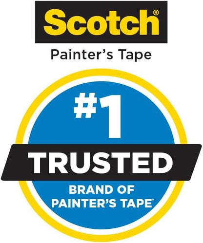 Scotch General Purpose Masking Tape, 1.88 in x 60.1 yd, Beige, Sticks for Up to 5 Days, Removes Easily Without Leaving Sticky Residue, Easy-to-Tear Masking Tape (2050-48MP)