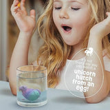 Dan&Darci Unicorn Hatching Surprise Eggs for Kids - Easter Basket Stuffers - 6 Pack Grows 600% - Toys for Girls 3-8 - Easter Crafts - Party Favors for 3+ Year Old Girl - Gifts for Ages 3 4 5 6 7 8